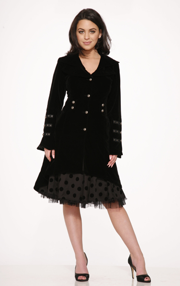 Hearts and Roses Brocade Hearts and Roses Blair Velvet Coat