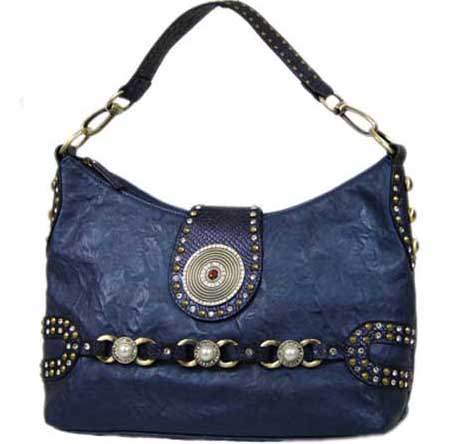 Blue Elegance Denim Handbag