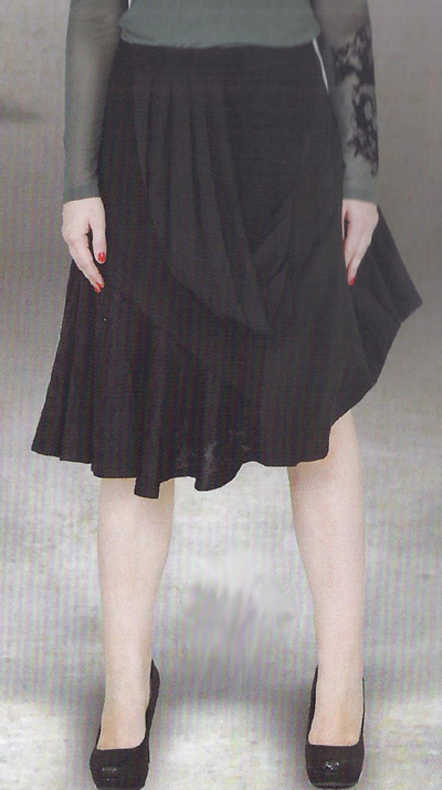Dzhavael Couture Draped Skirt